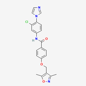 N~1~-[3-CHLORO-4-(1H-IMIDAZOL-1-YL)PHENYL]-4-[(3,5-DIMETHYL-4-ISOXAZOLYL)METHOXY]BENZAMIDE