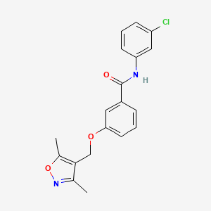 N~1~-(3-CHLOROPHENYL)-3-[(3,5-DIMETHYL-4-ISOXAZOLYL)METHOXY]BENZAMIDE