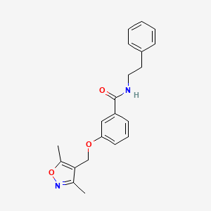 3-[(3,5-DIMETHYL-4-ISOXAZOLYL)METHOXY]-N~1~-PHENETHYLBENZAMIDE