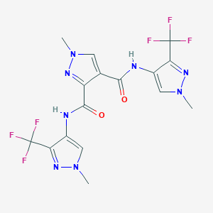 1-methyl-3-N,4-N-bis[1-methyl-3-(trifluoromethyl)pyrazol-4-yl]pyrazole-3,4-dicarboxamide