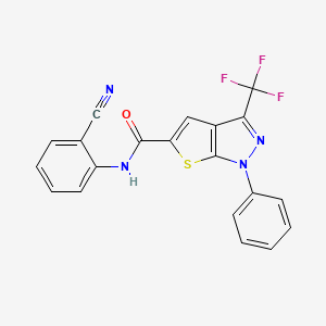 N~5~-(2-CYANOPHENYL)-1-PHENYL-3-(TRIFLUOROMETHYL)-1H-THIENO[2,3-C]PYRAZOLE-5-CARBOXAMIDE