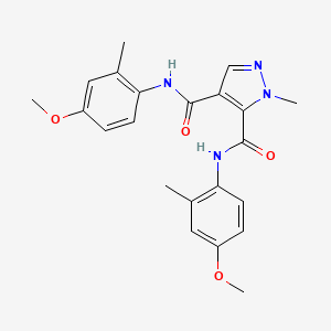 N~4~,N~5~-BIS(4-METHOXY-2-METHYLPHENYL)-1-METHYL-1H-PYRAZOLE-4,5-DICARBOXAMIDE