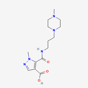 1-METHYL-5-({[3-(4-METHYLPIPERAZINO)PROPYL]AMINO}CARBONYL)-1H-PYRAZOLE-4-CARBOXYLIC ACID