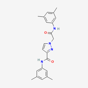 1-[2-(3,5-DIMETHYLANILINO)-2-OXOETHYL]-N~3~-(3,5-DIMETHYLPHENYL)-1H-PYRAZOLE-3-CARBOXAMIDE