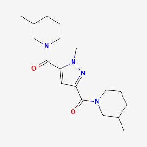 1,1'-[(1-methyl-1H-pyrazole-3,5-diyl)dicarbonyl]bis(3-methylpiperidine)