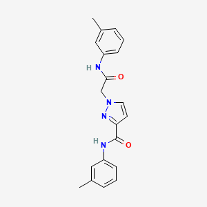 molecular formula C20H20N4O2 B4374719 N-(3-methylphenyl)-1-{2-[(3-methylphenyl)amino]-2-oxoethyl}-1H-pyrazole-3-carboxamide 