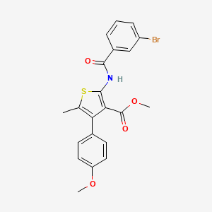 methyl 2-[(3-bromobenzoyl)amino]-4-(4-methoxyphenyl)-5-methyl-3-thiophenecarboxylate