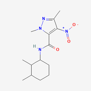 N~5~-(2,3-DIMETHYLCYCLOHEXYL)-1,3-DIMETHYL-4-NITRO-1H-PYRAZOLE-5-CARBOXAMIDE