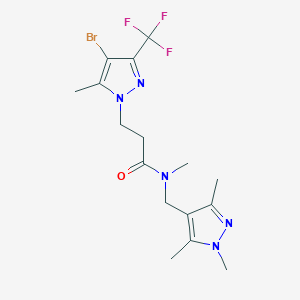 3-[4-bromo-5-methyl-3-(trifluoromethyl)-1H-pyrazol-1-yl]-N-methyl-N-[(1,3,5-trimethyl-1H-pyrazol-4-yl)methyl]propanamide