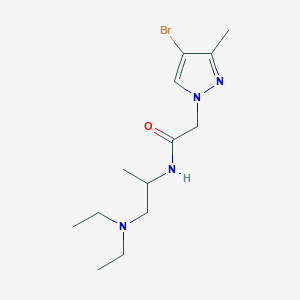 2-(4-bromo-3-methyl-1H-pyrazol-1-yl)-N-[2-(diethylamino)-1-methylethyl]acetamide