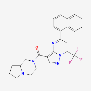 HEXAHYDROPYRROLO[1,2-A]PYRAZIN-2(1H)-YL[5-(1-NAPHTHYL)-7-(TRIFLUOROMETHYL)PYRAZOLO[1,5-A]PYRIMIDIN-3-YL]METHANONE