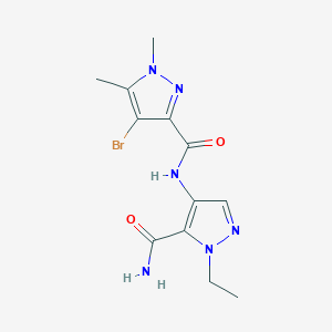 N-[5-(aminocarbonyl)-1-ethyl-1H-pyrazol-4-yl]-4-bromo-1,5-dimethyl-1H-pyrazole-3-carboxamide