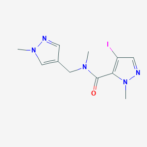 4-iodo-N,1-dimethyl-N-[(1-methyl-1H-pyrazol-4-yl)methyl]-1H-pyrazole-5-carboxamide