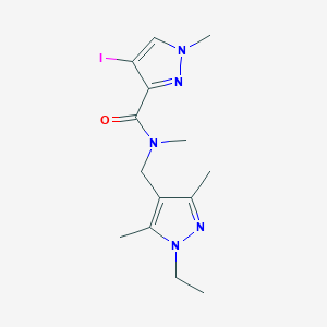 N-[(1-ethyl-3,5-dimethyl-1H-pyrazol-4-yl)methyl]-4-iodo-N,1-dimethyl-1H-pyrazole-3-carboxamide