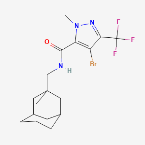 N-(1-adamantylmethyl)-4-bromo-1-methyl-3-(trifluoromethyl)-1H-pyrazole-5-carboxamide