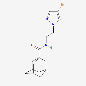 N-[2-(4-bromo-1H-pyrazol-1-yl)ethyl]-1-adamantanecarboxamide