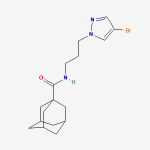 molecular formula C17H24BrN3O B4375554 N-[3-(4-bromo-1H-pyrazol-1-yl)propyl]-1-adamantanecarboxamide 