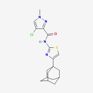 N-[4-(1-adamantyl)-1,3-thiazol-2-yl]-4-chloro-1-methyl-1H-pyrazole-3-carboxamide