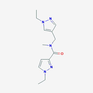 1-ethyl-N-[(1-ethyl-1H-pyrazol-4-yl)methyl]-N-methyl-1H-pyrazole-3-carboxamide