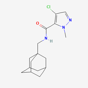 molecular formula C16H22ClN3O B4375624 N-(1-adamantylmethyl)-4-chloro-1-methyl-1H-pyrazole-5-carboxamide 