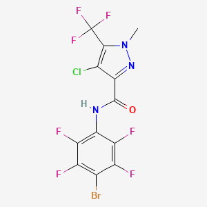 N-(4-bromo-2,3,5,6-tetrafluorophenyl)-4-chloro-1-methyl-5-(trifluoromethyl)-1H-pyrazole-3-carboxamide