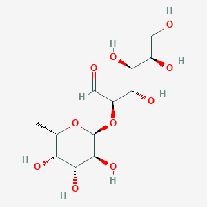 molecular formula C₁₂H₂₂O₁₀ B043757 alpha-L-fucosyl-(1->2)-D-galactose CAS No. 24656-24-4