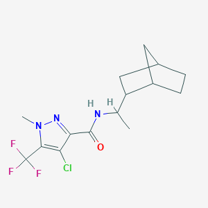 N-(1-bicyclo[2.2.1]hept-2-ylethyl)-4-chloro-1-methyl-5-(trifluoromethyl)-1H-pyrazole-3-carboxamide