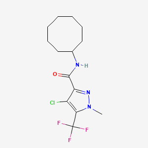 4-chloro-N-cyclooctyl-1-methyl-5-(trifluoromethyl)-1H-pyrazole-3-carboxamide