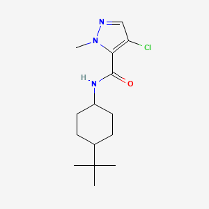 N-[4-(TERT-BUTYL)CYCLOHEXYL]-4-CHLORO-1-METHYL-1H-PYRAZOLE-5-CARBOXAMIDE