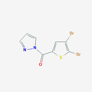 (4,5-dibromothiophen-2-yl)(1H-pyrazol-1-yl)methanone