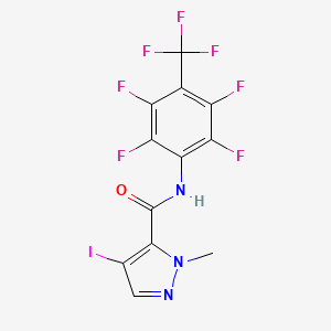 4-iodo-1-methyl-N-[2,3,5,6-tetrafluoro-4-(trifluoromethyl)phenyl]-1H-pyrazole-5-carboxamide