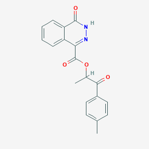 1-(4-Methylphenyl)-1-oxopropan-2-yl 4-oxo-3,4-dihydrophthalazine-1-carboxylate
