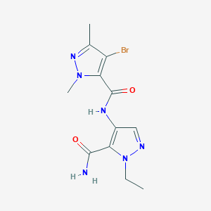 N-[5-(aminocarbonyl)-1-ethyl-1H-pyrazol-4-yl]-4-bromo-1,3-dimethyl-1H-pyrazole-5-carboxamide