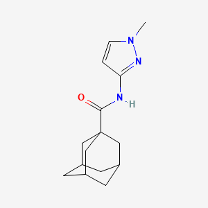 molecular formula C15H21N3O B4376220 N-(1-methyl-1H-pyrazol-3-yl)-1-adamantanecarboxamide 