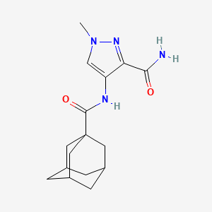 4-[(1-adamantylcarbonyl)amino]-1-methyl-1H-pyrazole-3-carboxamide