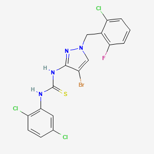 N-[4-bromo-1-(2-chloro-6-fluorobenzyl)-1H-pyrazol-3-yl]-N'-(2,5-dichlorophenyl)thiourea