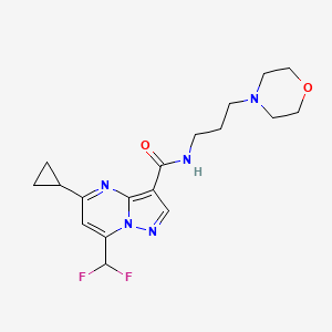 5-CYCLOPROPYL-7-(DIFLUOROMETHYL)-N-(3-MORPHOLINOPROPYL)PYRAZOLO[1,5-A]PYRIMIDINE-3-CARBOXAMIDE