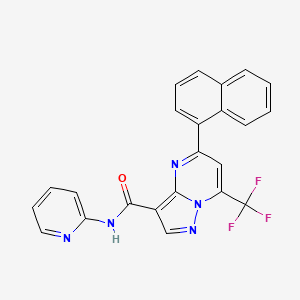 5-(1-NAPHTHYL)-N-(2-PYRIDYL)-7-(TRIFLUOROMETHYL)PYRAZOLO[1,5-A]PYRIMIDINE-3-CARBOXAMIDE