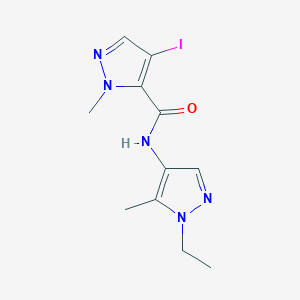 N-(1-ethyl-5-methyl-1H-pyrazol-4-yl)-4-iodo-1-methyl-1H-pyrazole-5-carboxamide