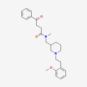 molecular formula C26H34N2O3 B4376403 N-({1-[2-(2-methoxyphenyl)ethyl]-3-piperidinyl}methyl)-N-methyl-4-oxo-4-phenylbutanamide 