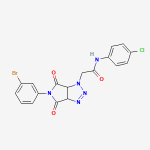 2-[5-(3-BROMOPHENYL)-4,6-DIOXO-4,5,6,6A-TETRAHYDROPYRROLO[3,4-D][1,2,3]TRIAZOL-1(3AH)-YL]-N~1~-(4-CHLOROPHENYL)ACETAMIDE