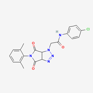 N~1~-(4-CHLOROPHENYL)-2-[5-(2,6-DIMETHYLPHENYL)-4,6-DIOXO-4,5,6,6A-TETRAHYDROPYRROLO[3,4-D][1,2,3]TRIAZOL-1(3AH)-YL]ACETAMIDE