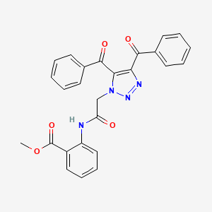 METHYL 2-{[2-(4,5-DIBENZOYL-1H-1,2,3-TRIAZOL-1-YL)ACETYL]AMINO}BENZOATE