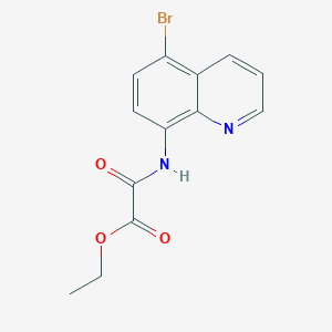 molecular formula C13H11BrN2O3 B4376538 ETHYL 2-[(5-BROMO-8-QUINOLYL)AMINO]-2-OXOACETATE 