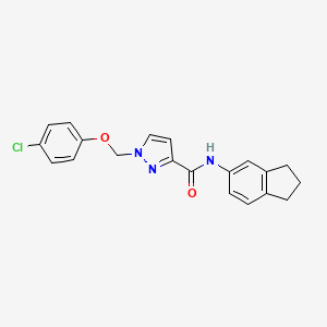 1-[(4-CHLOROPHENOXY)METHYL]-N~3~-(2,3-DIHYDRO-1H-INDEN-5-YL)-1H-PYRAZOLE-3-CARBOXAMIDE