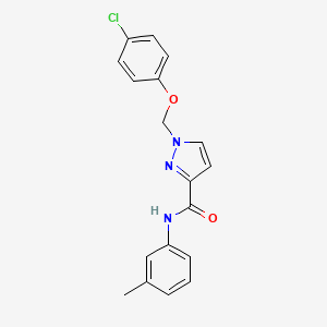 1-[(4-CHLOROPHENOXY)METHYL]-N~3~-(3-METHYLPHENYL)-1H-PYRAZOLE-3-CARBOXAMIDE