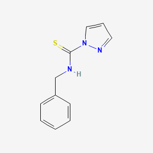 molecular formula C11H11N3S B4376683 N-benzyl-1H-pyrazole-1-carbothioamide 