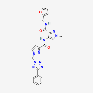 N-(2-furylmethyl)-1-methyl-4-[({1-[(5-phenyl-2H-tetrazol-2-yl)methyl]-1H-pyrazol-3-yl}carbonyl)amino]-1H-pyrazole-3-carboxamide