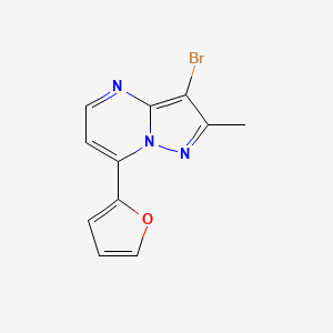 3-bromo-7-(2-furyl)-2-methylpyrazolo[1,5-a]pyrimidine