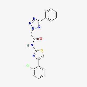 N-[4-(2-CHLOROPHENYL)-1,3-THIAZOL-2-YL]-2-(5-PHENYL-2H-1,2,3,4-TETRAAZOL-2-YL)ACETAMIDE